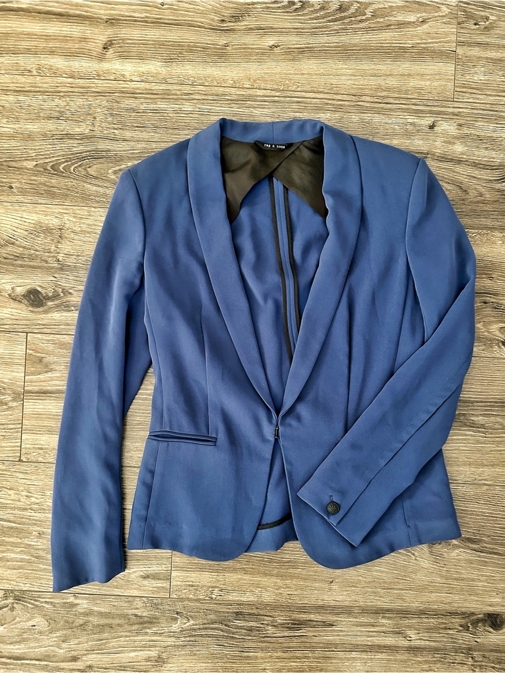 rag & bone Blue Shawl-Collar Blazer